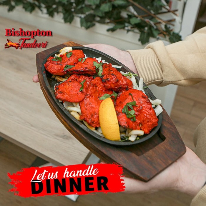 Bishopton Spicy Tandoori Greenock  pizza ingradients